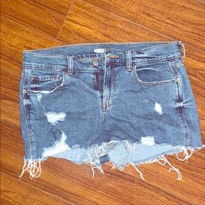 Distressed cut off shorts